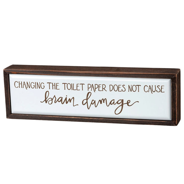 Changing The Toilet Paper Box Sign