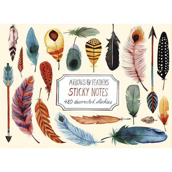 Arrow and Feather Sticky Notes