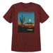 Men's Wrangler Burgundy Desert Scene Graphic T-Shirt