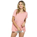Dusty Pink Casual Loose Top
