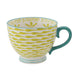 Yellow Hand Painted Stoneware Mug