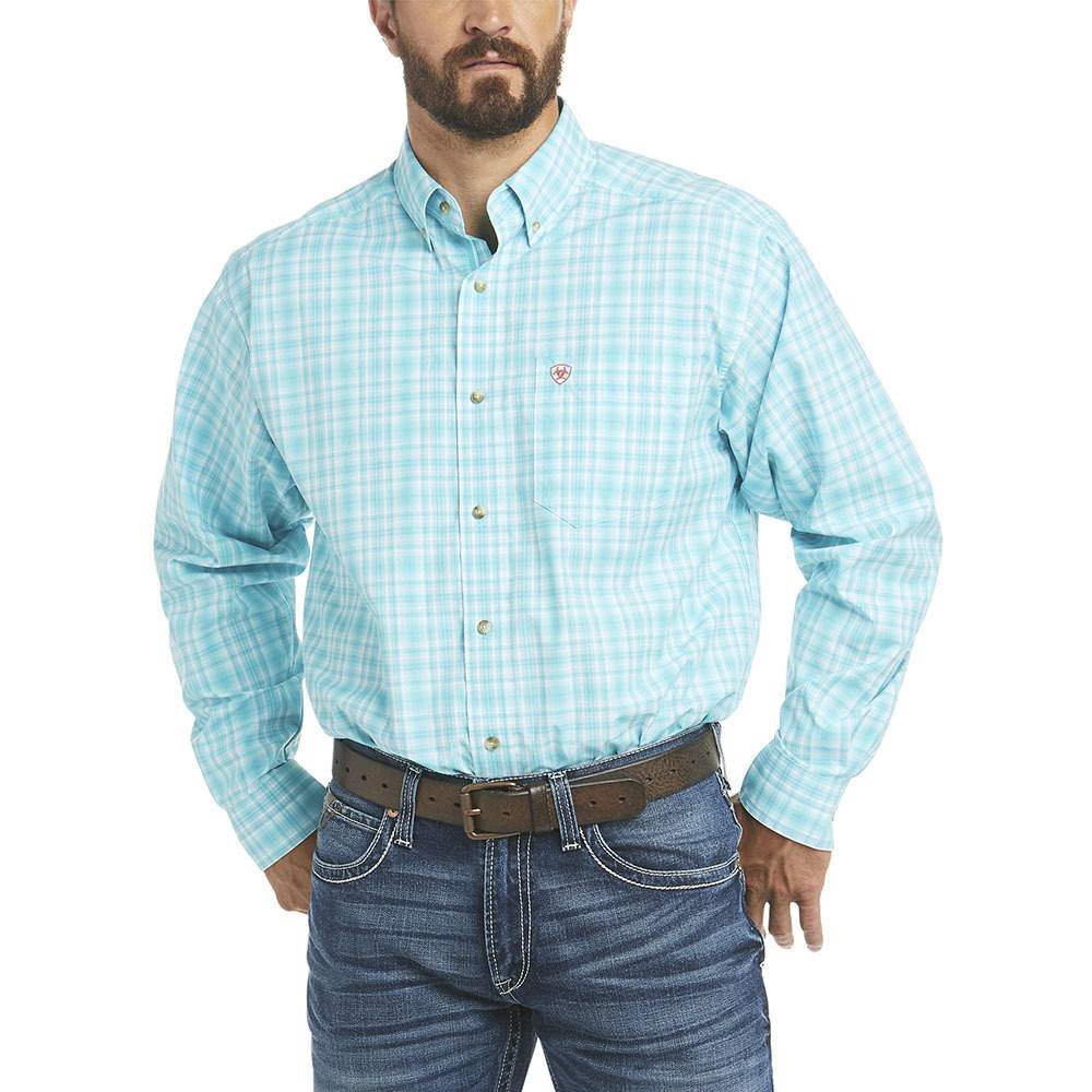 Ariat Pro Series Tangier Aqua Plaid Shirt