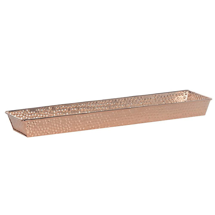 Hammered Copper Succulent Tray 24"