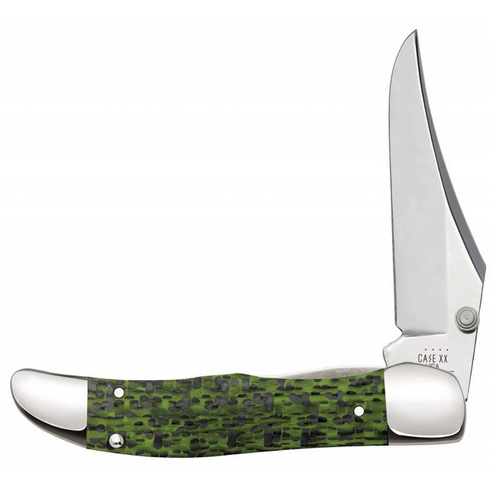 Case Knives Green and Black Fiber Weave Kickstart MidFolding Hunter C
