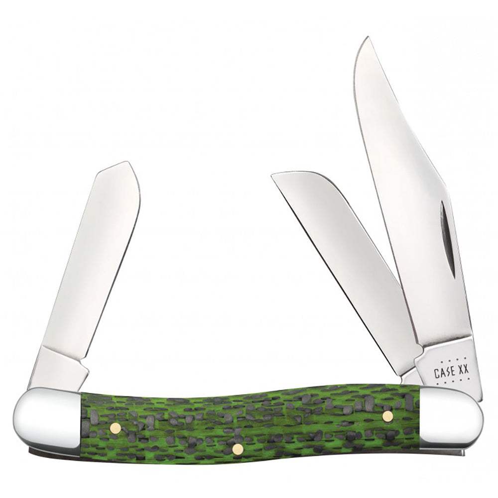 Case Knives Green and Black Fiber Weave Stockman CA50712 — NRS