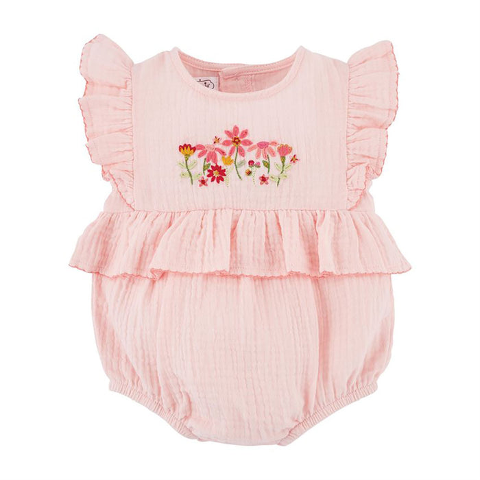 Mud Pie Pink Gauze Embroidery Bubble