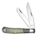 Roper Knives,  Rattler Trapper Black/Green RP002CMG