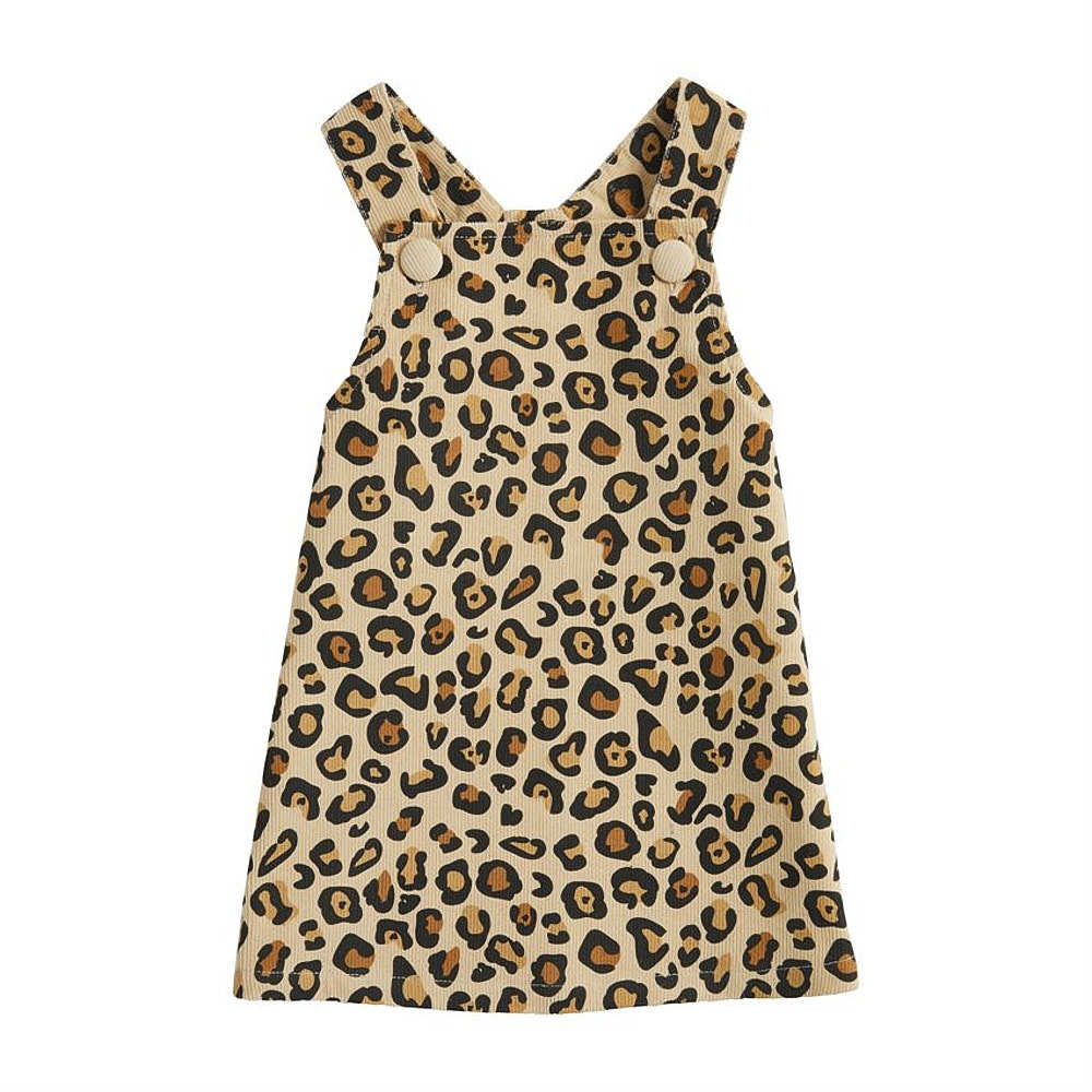 Mud Pie Leopard Overall Dress — NRS