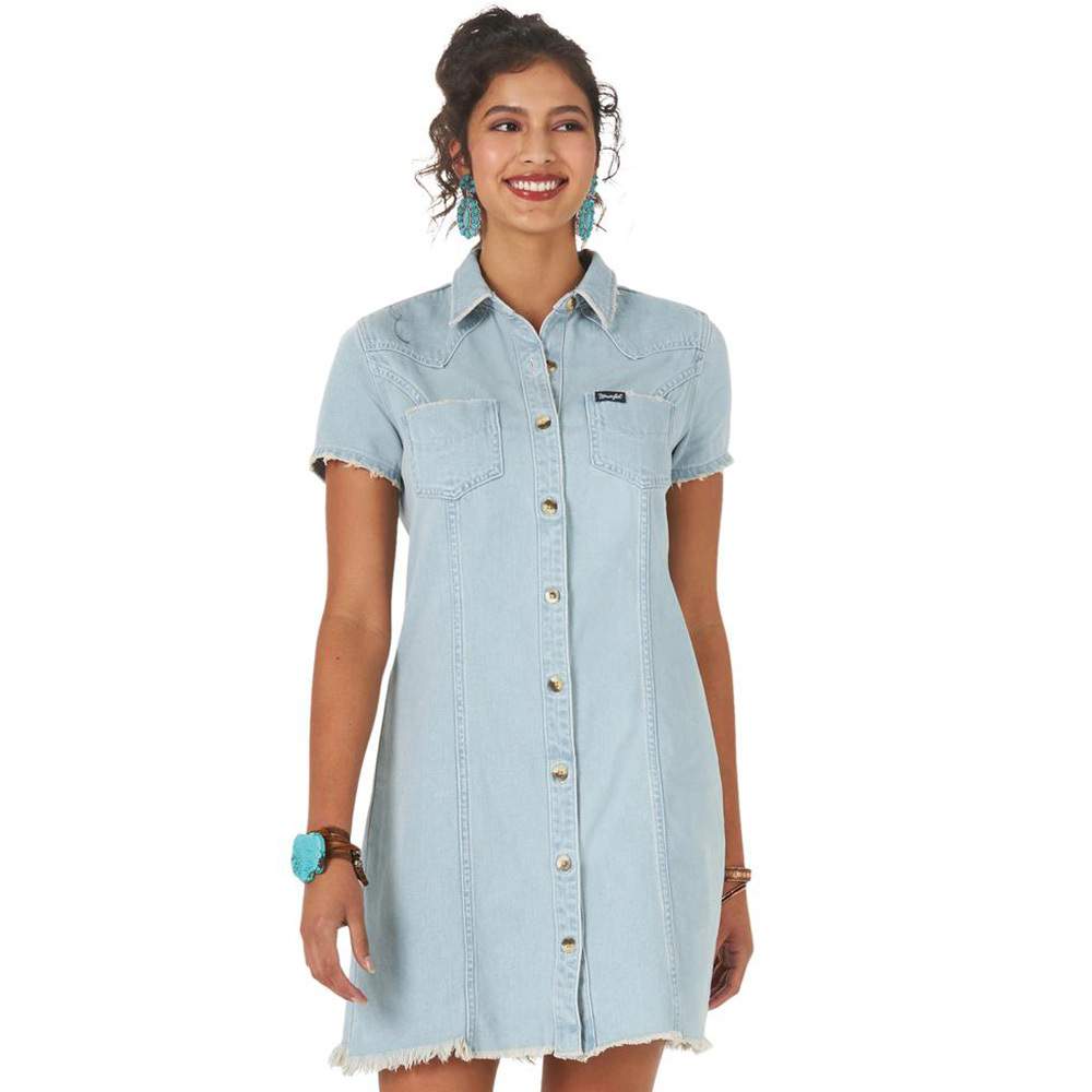 Women's Denim Button Up Dress