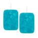 Large Turquoise Composite Slab Earrings