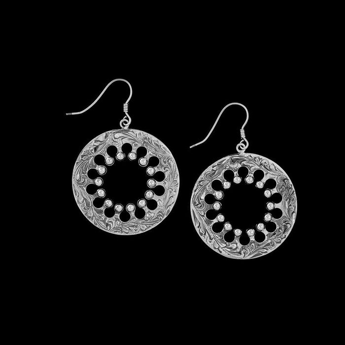 Vogt Silversmiths The Blair Statement Wagon Wheel Earrings