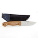 Rill Fixed Woodcutter Stainless Steel Knife w/Sheath 032