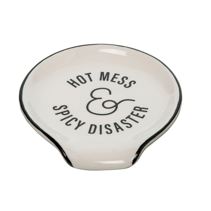 Hot Mess and Spicy Disaster Spoon Rest