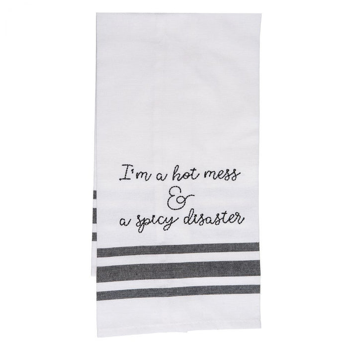 I'm A Hot Mess and Spicy Disaster Tea Towel