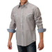 Men's Roper Gray Long Sleeve Shirt with Snaps