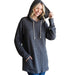 Women's Charcoal Pullover with Hood