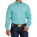 Men's Cinch Turquoise Print Shirt
