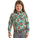 Girl's Rock and Roll Aztec Long Sleeve Snap Shirt