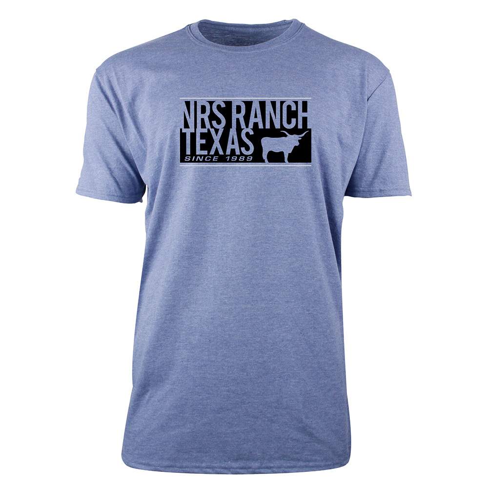 NRS National Roper's Supply Heather Indigo Tee