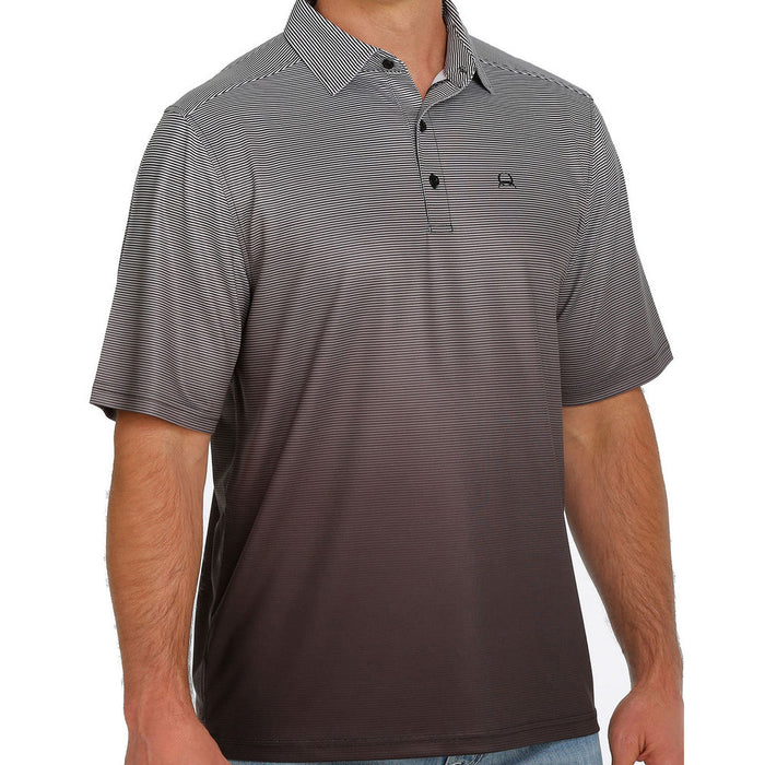 Men's Cinch Black Ombre Short Sleeve Arenaflex Polo Shirt