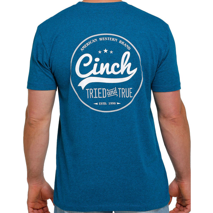 Men's Cinch Teal Tried And True Graphic Tee