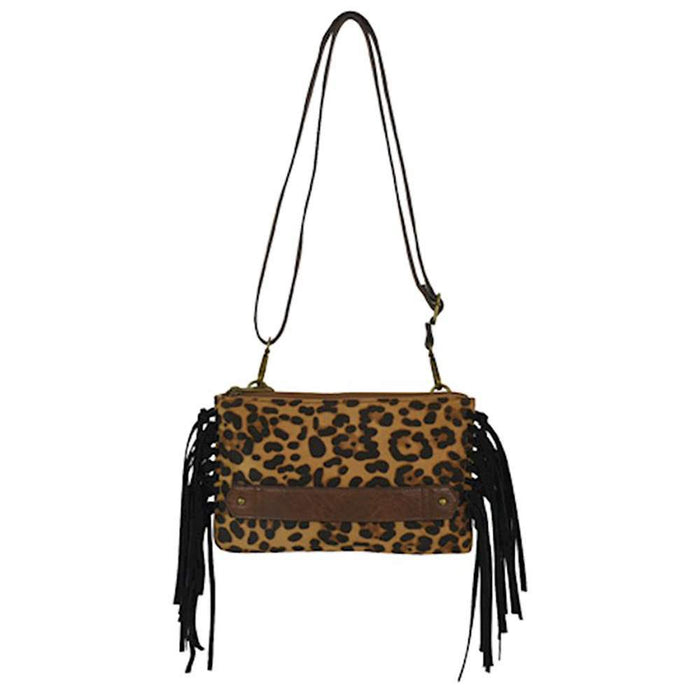 Justin Cheetah Print Clutch with Crossbody Strap
