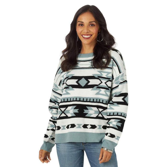 Women's Retro Southwestern Drop Sleeve Sweater