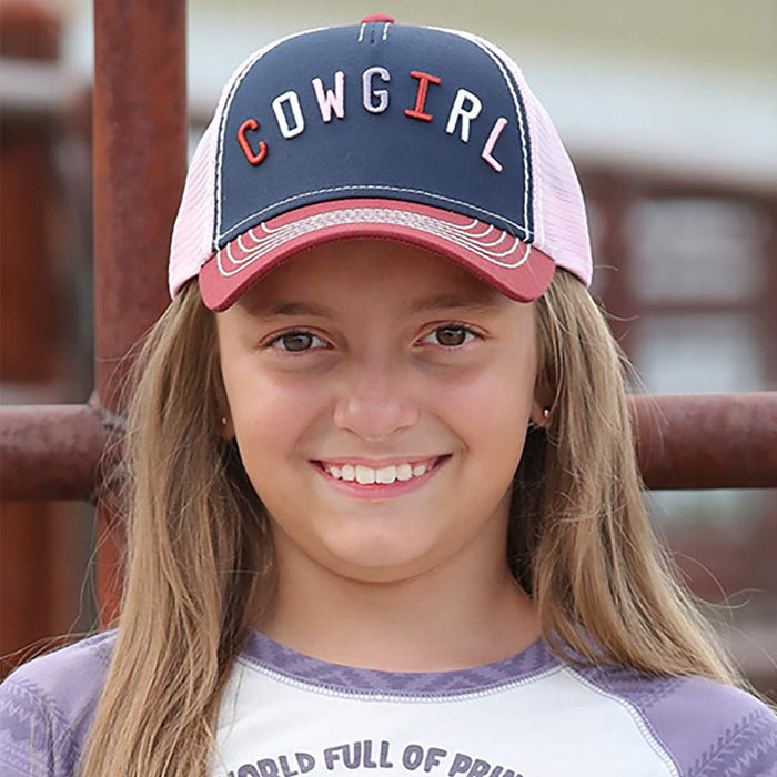 Girl's Cruel Girl Cowgirl Embroidered Trucker Cap