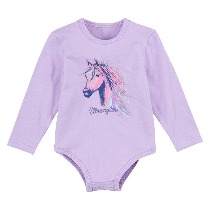 Wrangler Baby Girls Horse Graphic Bodysuit