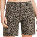 Women's Khaki Leopard Shorts