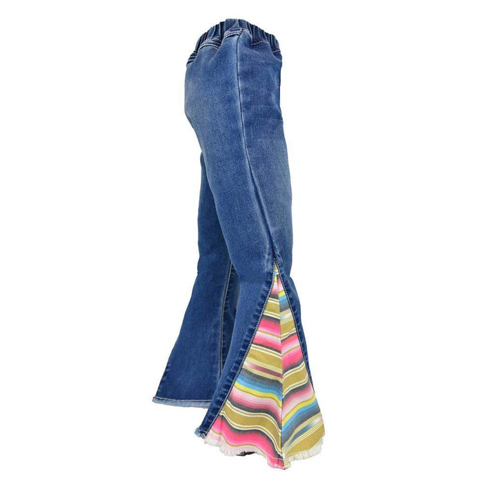 Girl's Serape Bell Bottom Jean