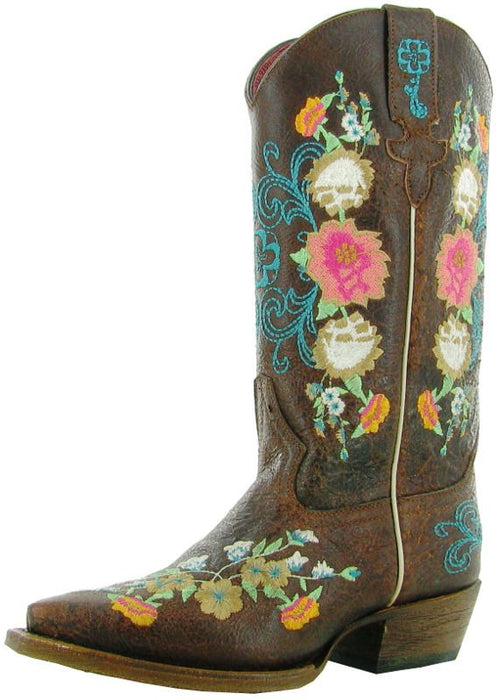 Kid's Anderson Bean Sweet Sixteen Rose Garden Cowgirl Boots
