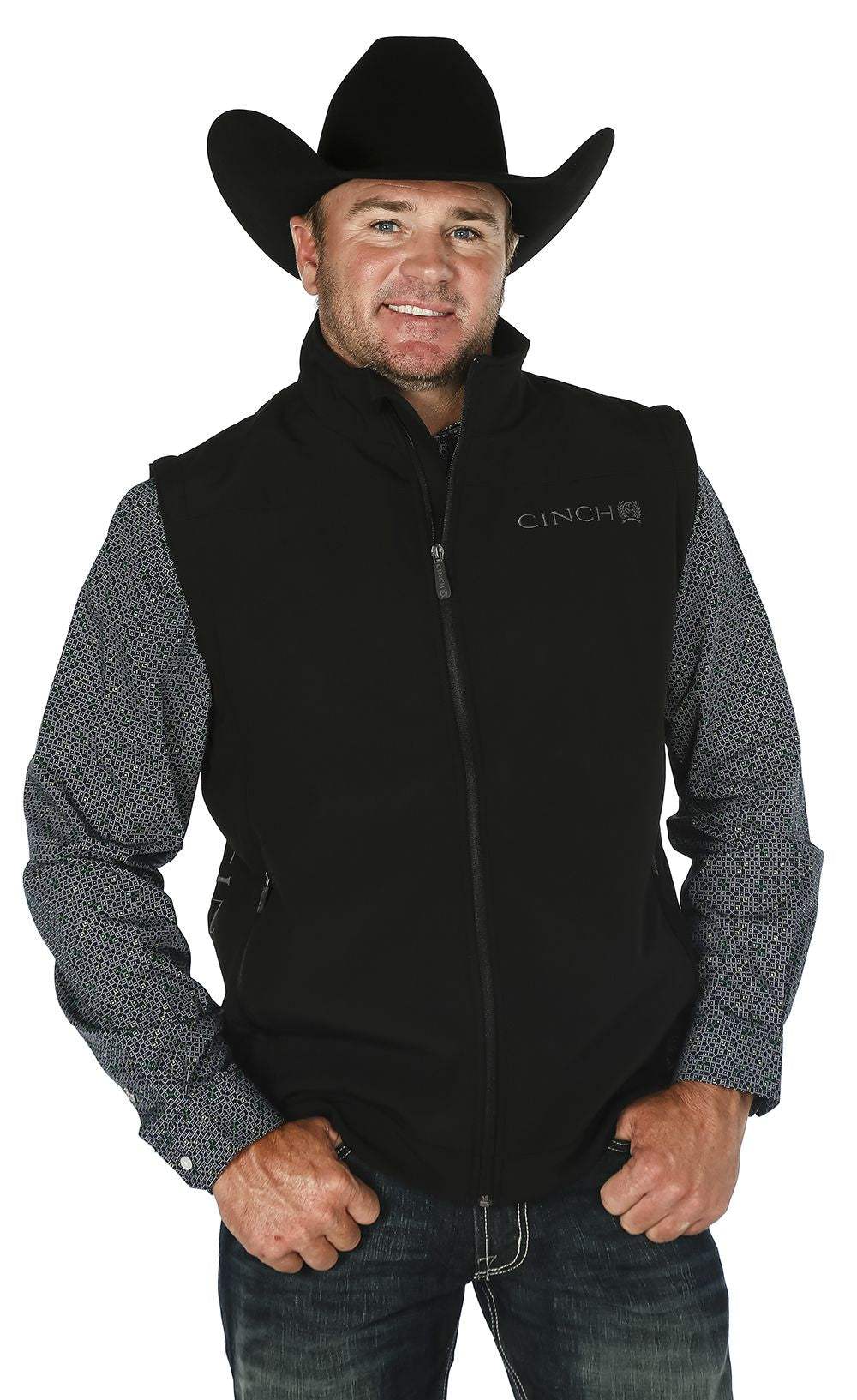 Cinch Men's Black Bonded Vest