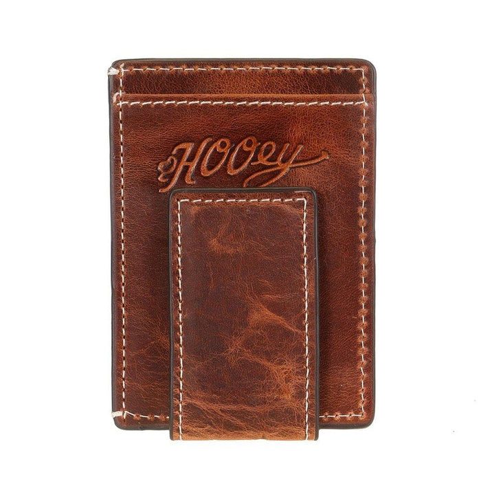 Hooey Signature Tooled Money Clip Wallet