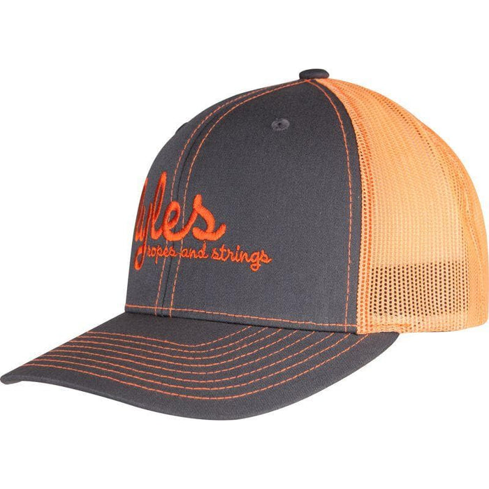 Men's Lyles Grey and Orange Adjustable Mesh Cap