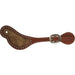 Natural Roan Hair Spur Straps With Dots