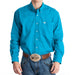 Men's Cinch Teal Pinpoint Oxford Long Sleeve Shirt-3X