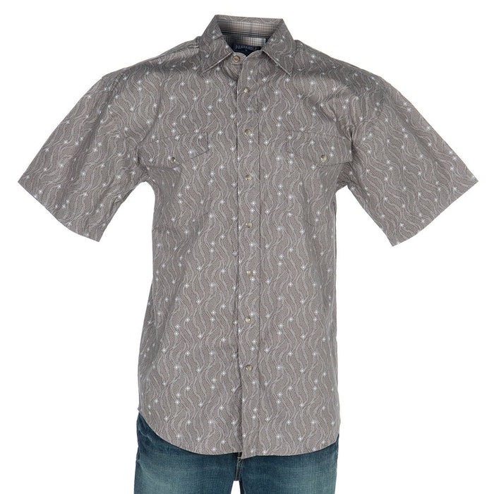 Men's Panhandle Tan Print Short Sleeve Shirt
