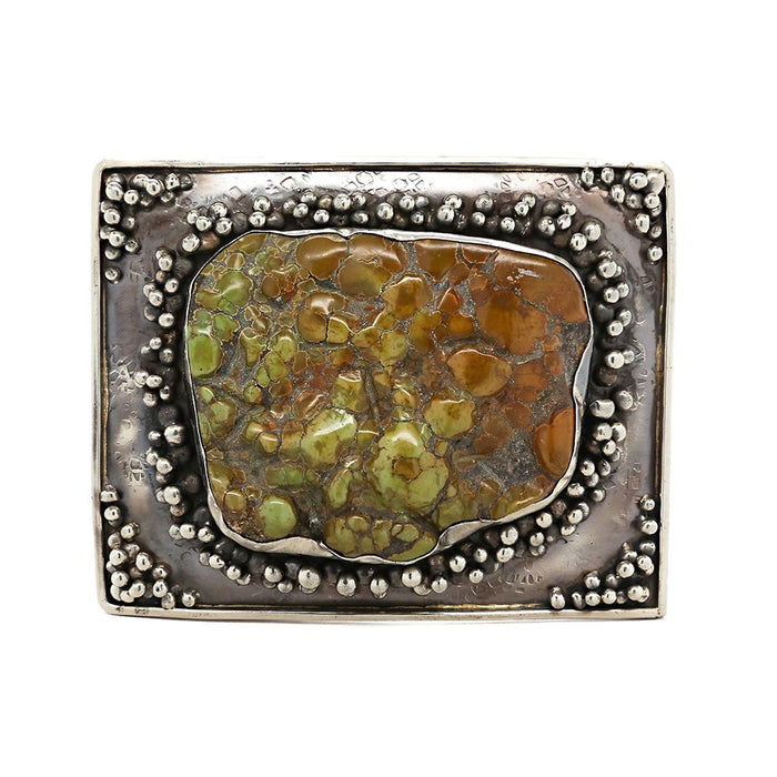 Women's Paige Wallace Turquoise XL Green Freeform Stone Buckle