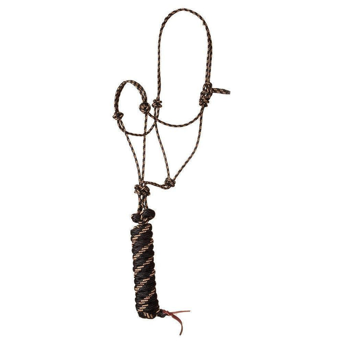 Premium Double Braided Rope Halter w/10.5 ft Lead