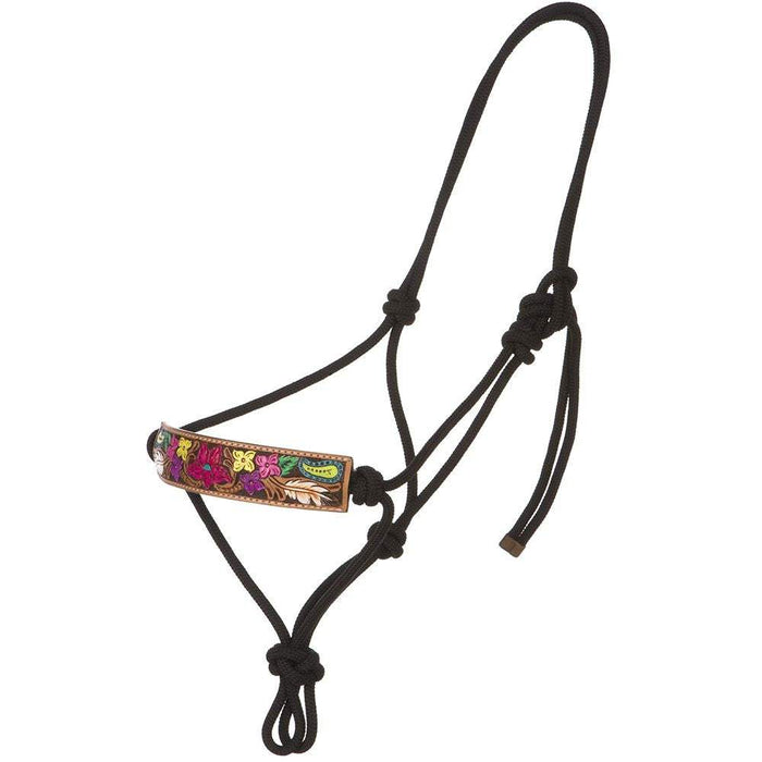 Hand Painted and Tooled Rope Halter