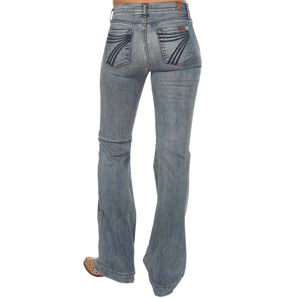 7 For All Mankind Dojo Mid Rise Flare Jeans In Opp Darby