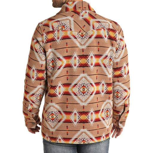 Powder River Men's Aztec Jacquard Fleece Jacket