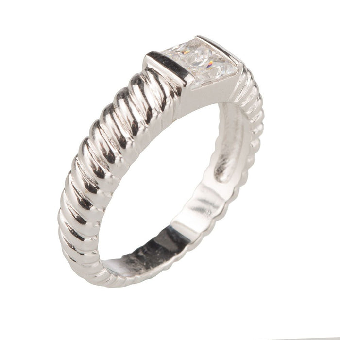 Sterling Lane by Montana Silversmiths Perfect Pair Rope Ring