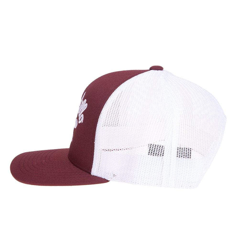 Armadillo Hat Co Sarge Maroon Logo Cap