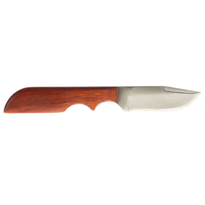 Anza Small Straight Back Knife with Padauk Wood Handle