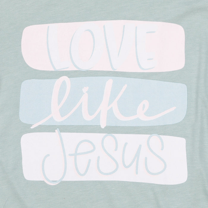 Women's Love Like Jesus Sage Tee Shirt