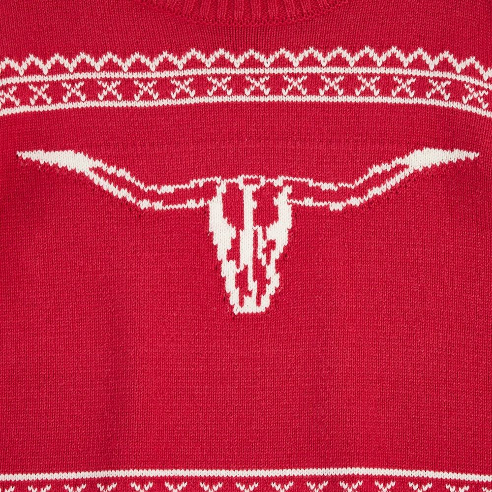 Cotton And Rye Outfitters Girl's Longhorn Pink Sweater — NRS