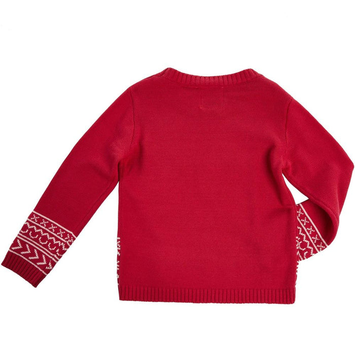 Cotton And Rye Outfitters Girl's Longhorn Pink Sweater