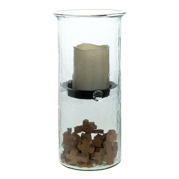 Mini Glass Candle Cylinders With Insert-Large